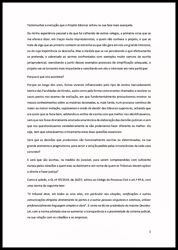 TEXTO - DESEMBARGADOR FRANCISCO MOTA RIBEIRO | SELECIONE PARA VIZUALIZAR