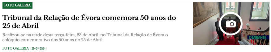 Tribunal da Relação de Évora comemora 50 anos do 25 de Abril