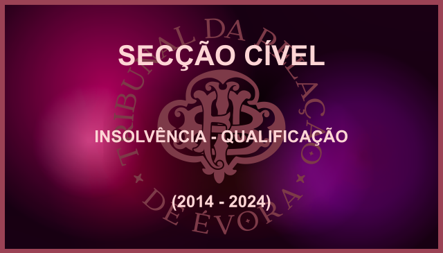 INSOLVÊNCIA - QUALIFICAÇÃO (2014-2024)
